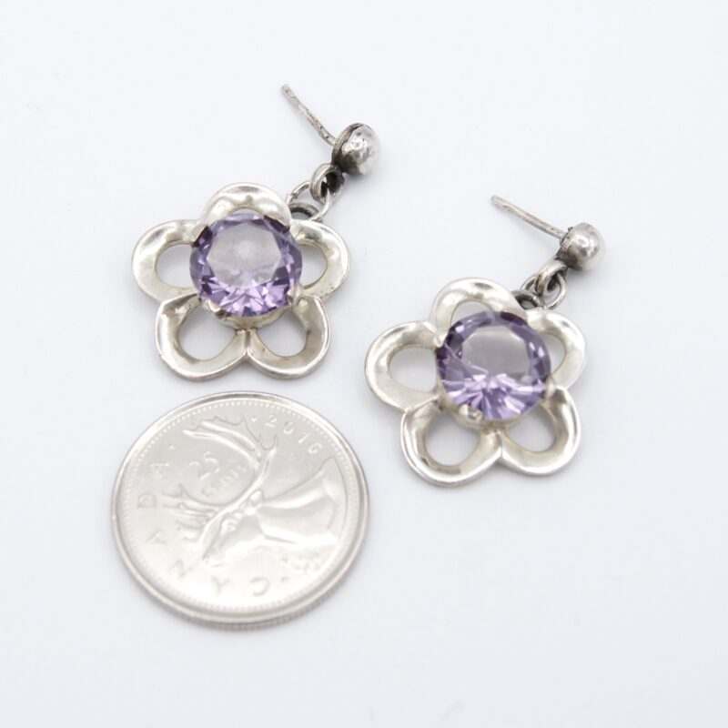 Silver Flower Earrings