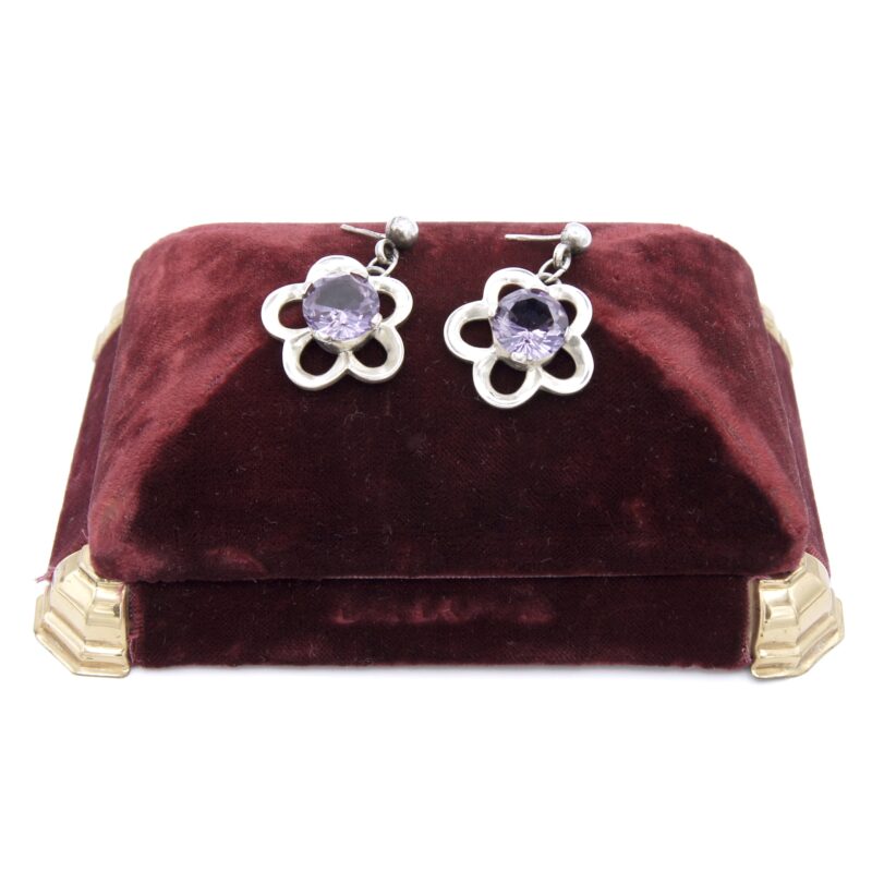 Silver Flower Earrings