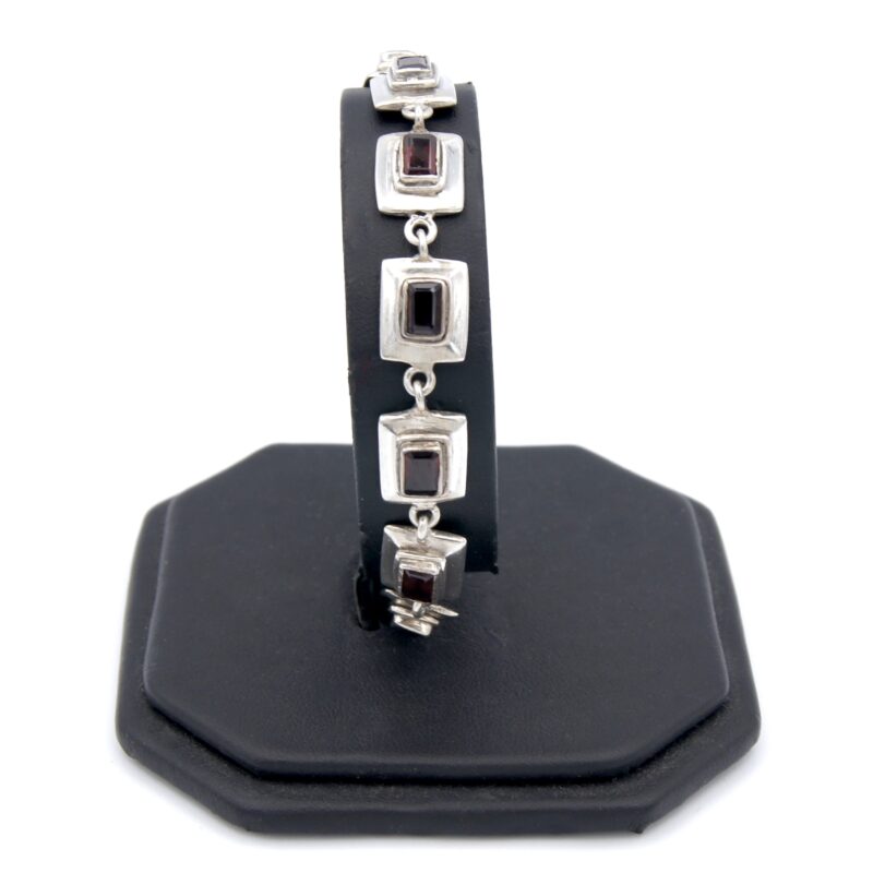 Silver & Garnet Bracelet