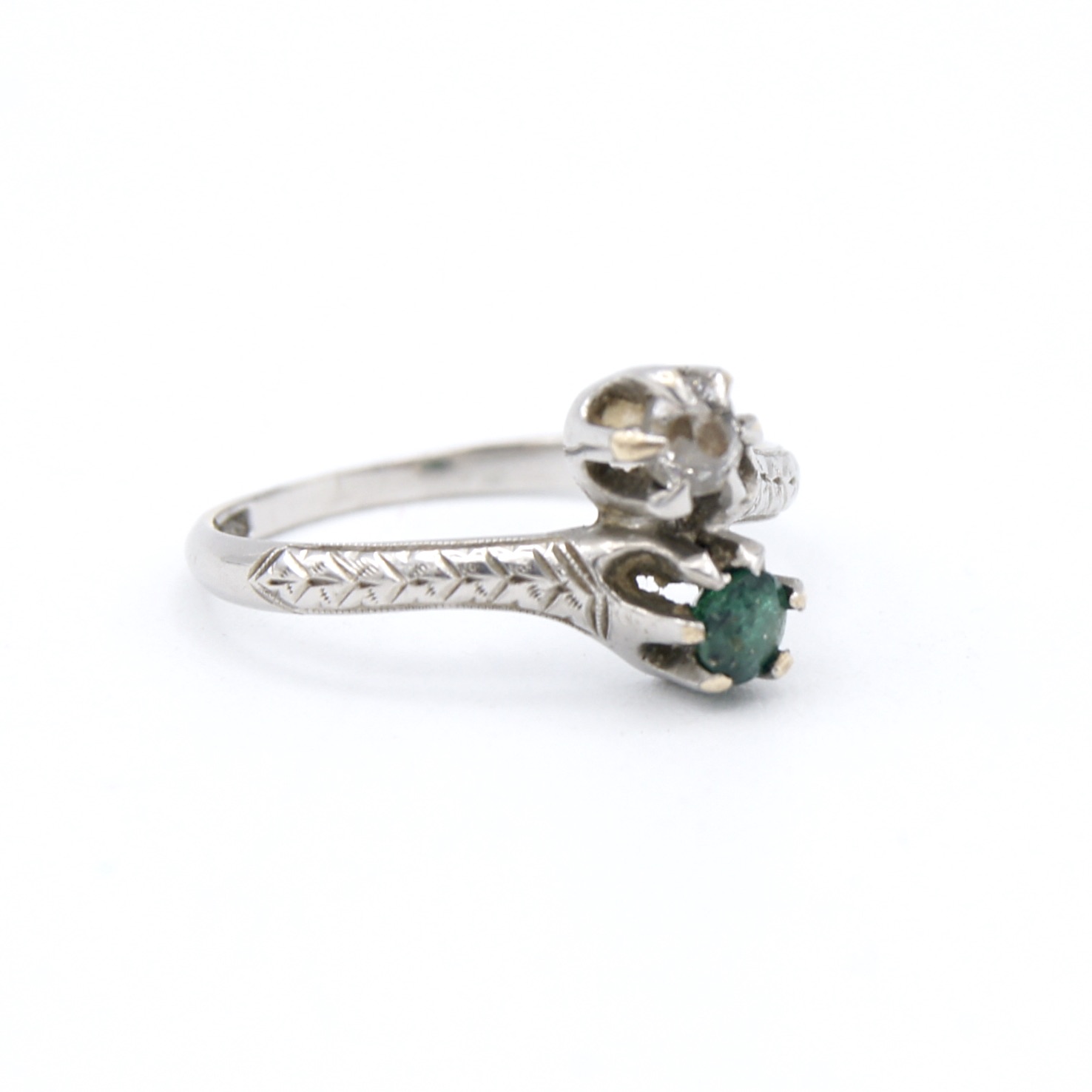 Edwardian Emerald & Diamond Ring