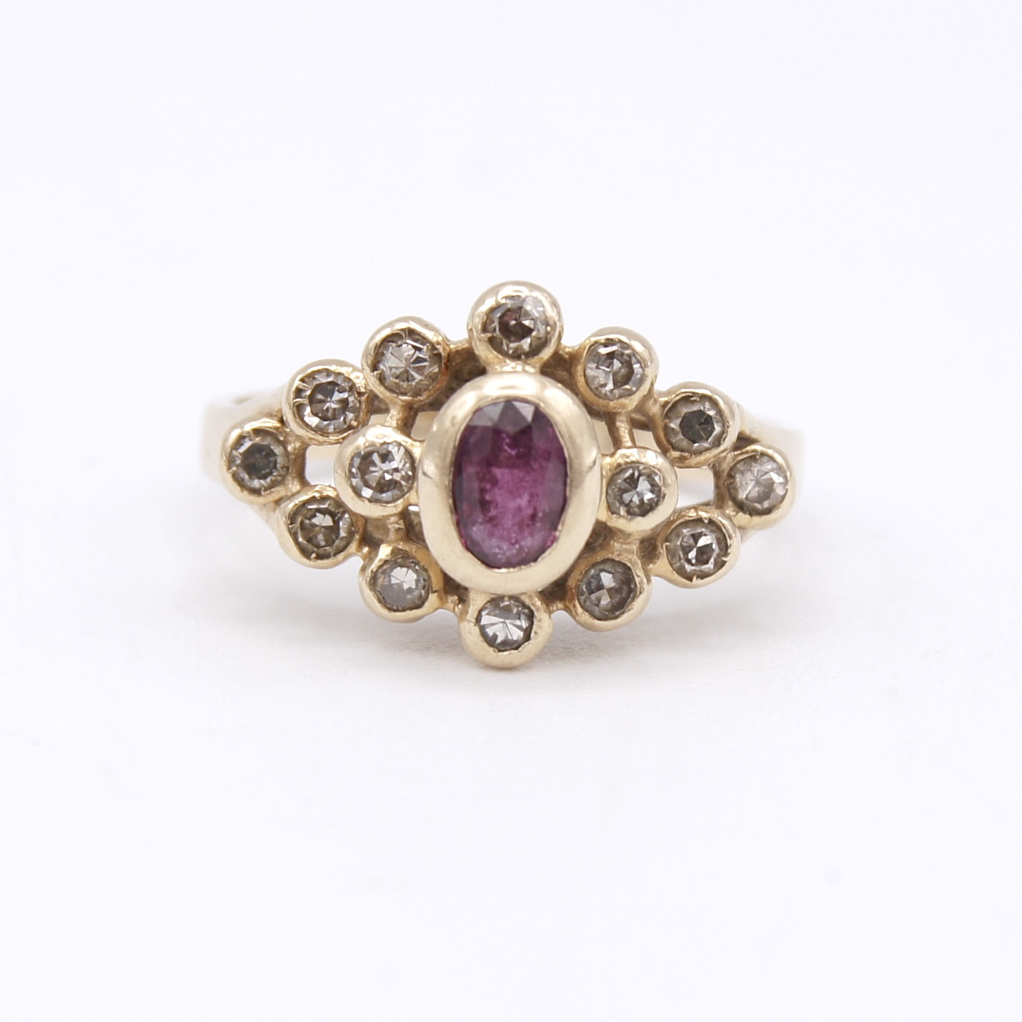 14kt Gold, Ruby & Diamond Ring