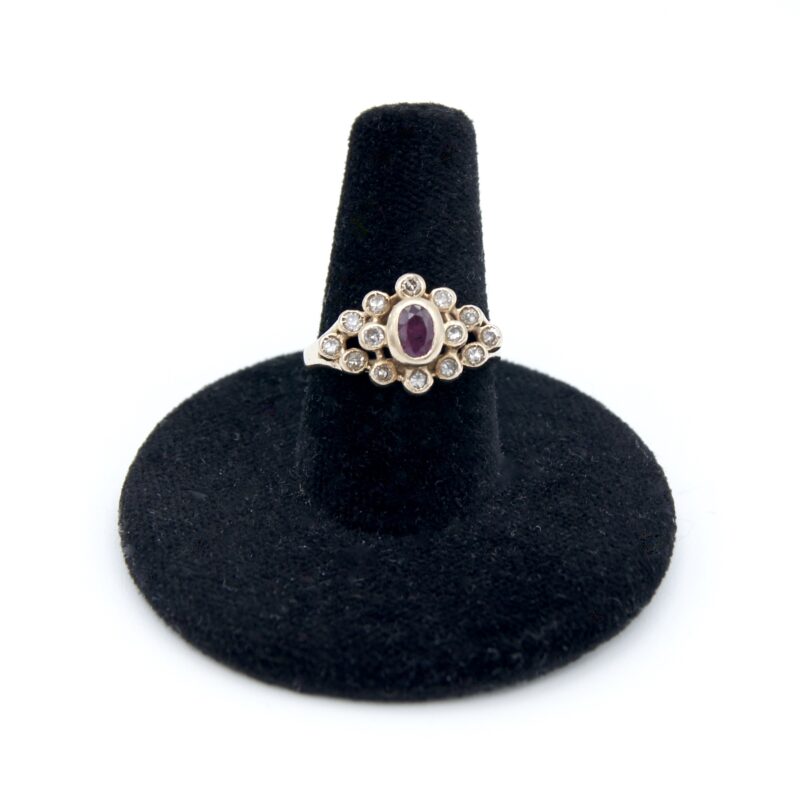 14kt Gold, Ruby & Diamond Ring