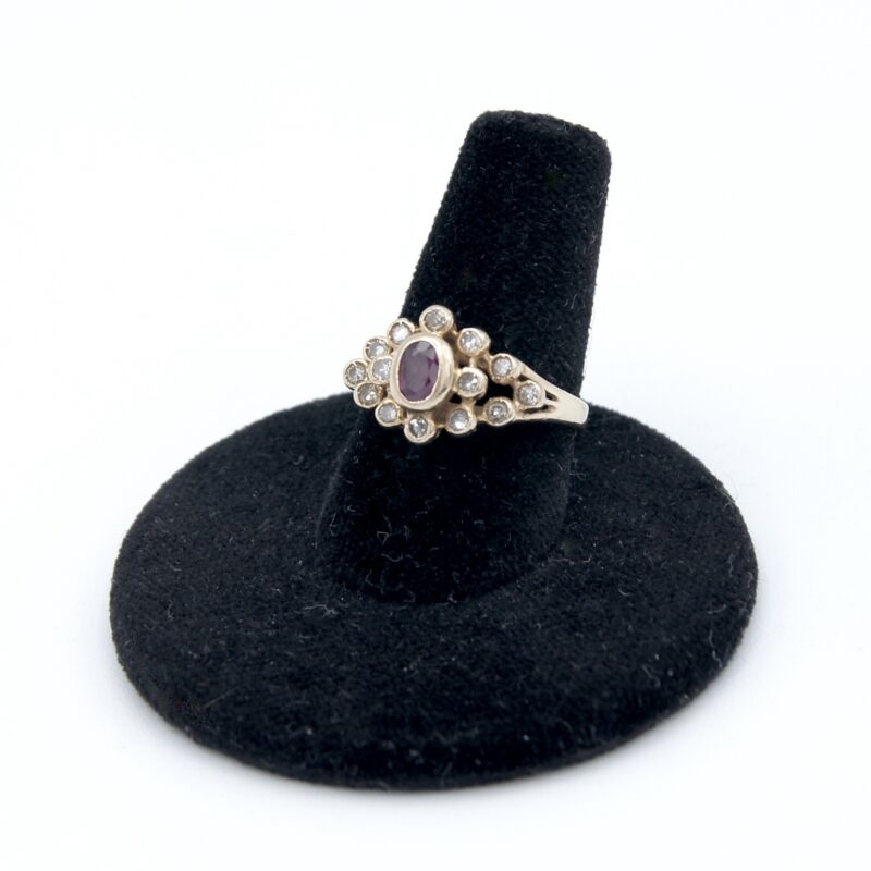 14kt Gold, Ruby & Diamond Ring