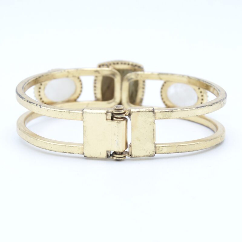 Gilt Labradorite & Moonstone Bracelet