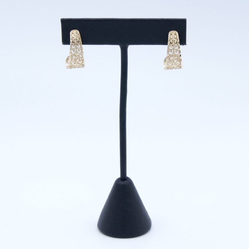 14kt Gold Filigree Earrings