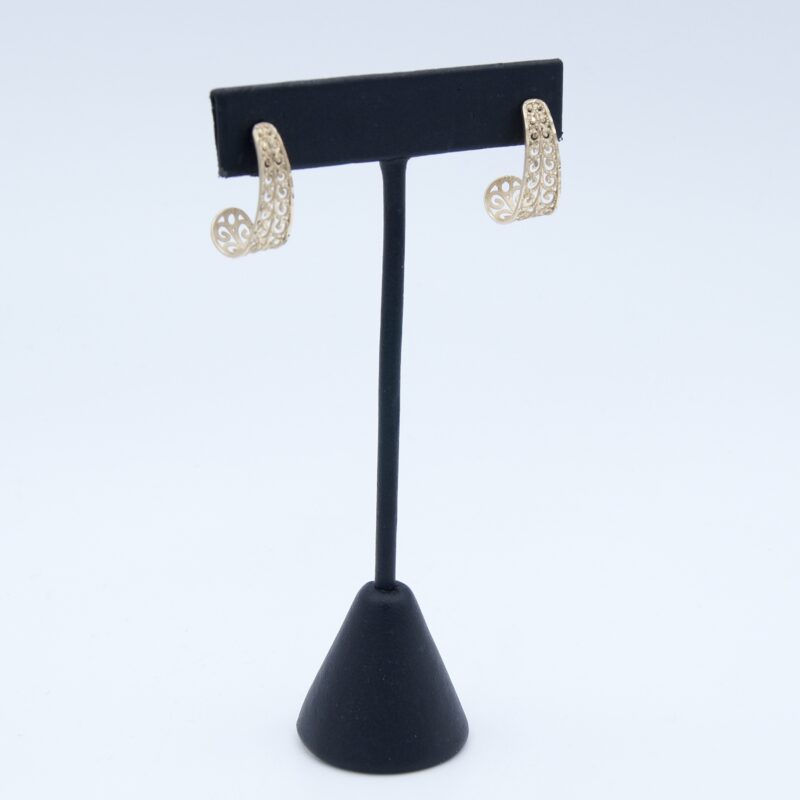 14kt Gold Filigree Earrings