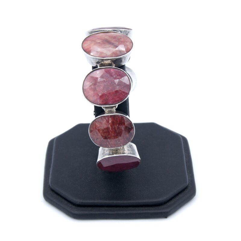 Silver & Ruby Bracelet