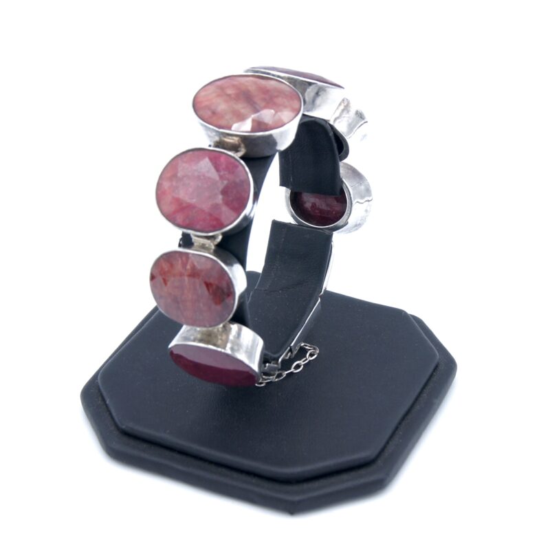 Silver & Ruby Bracelet