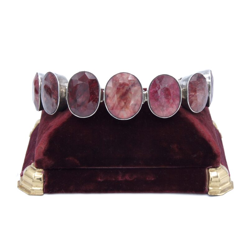 Silver & Ruby Bracelet