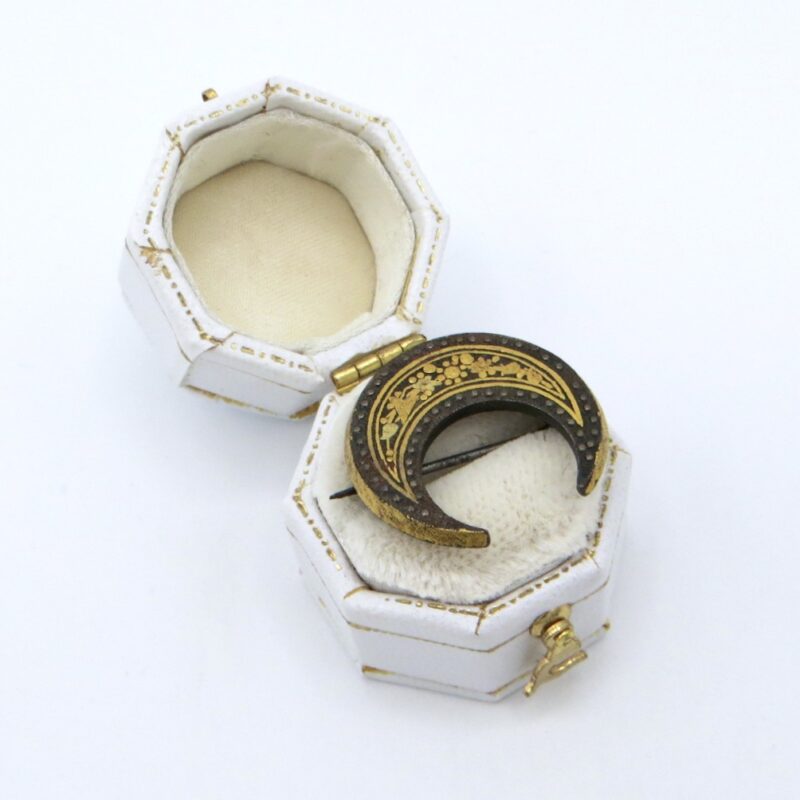 Crescent Moon Brooch