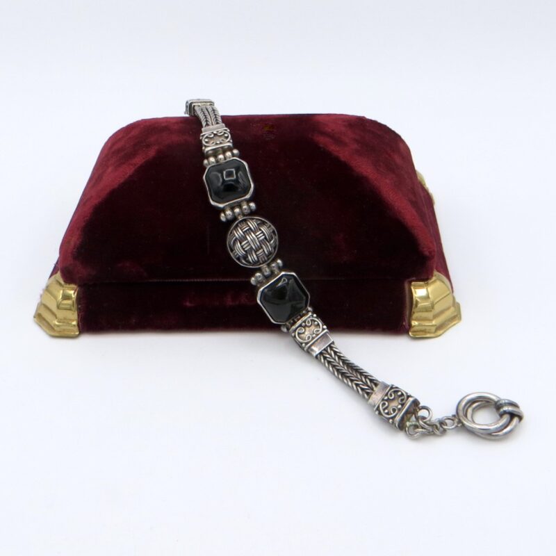 Silver & Onyx Suarti Bracelet