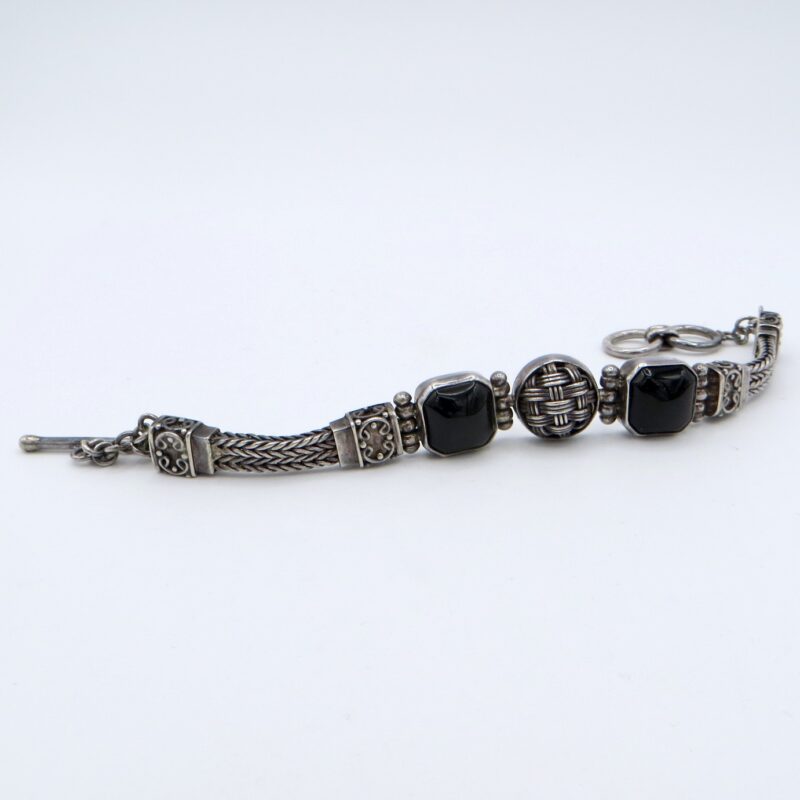 Silver & Onyx Suarti Bracelet