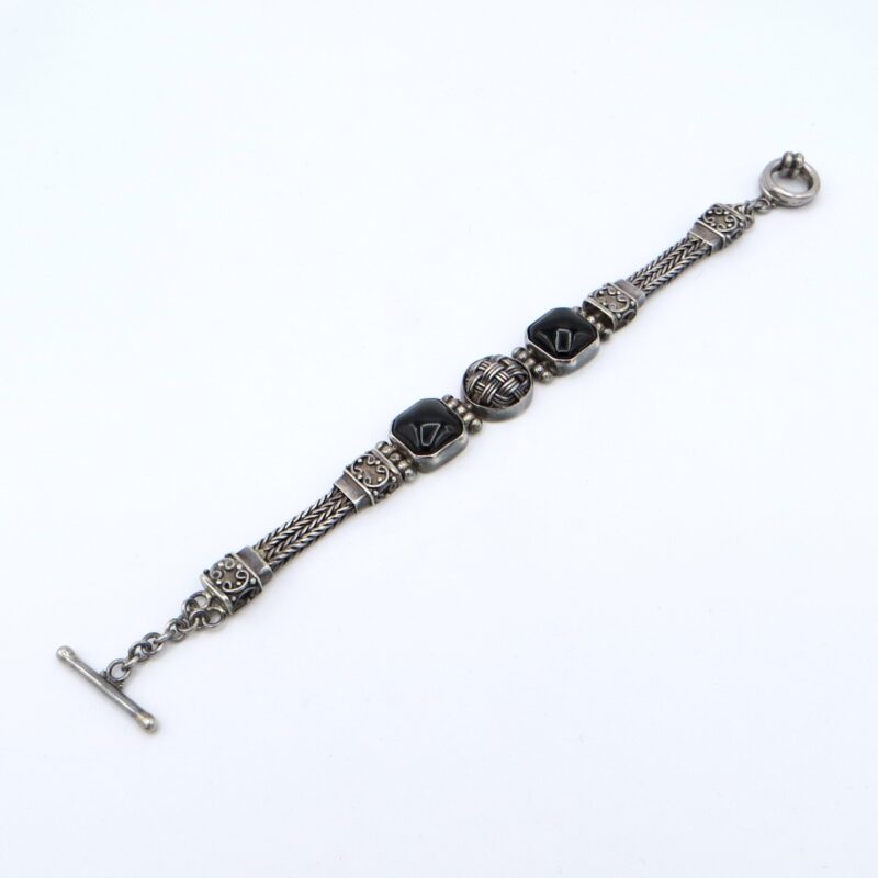 Silver & Onyx Suarti Bracelet
