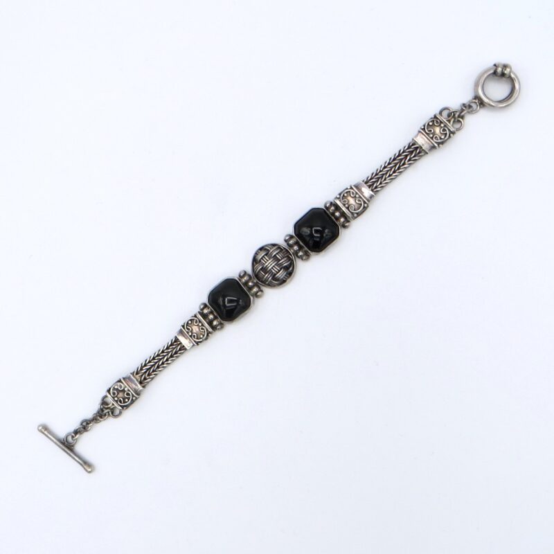 Silver & Onyx Suarti Bracelet