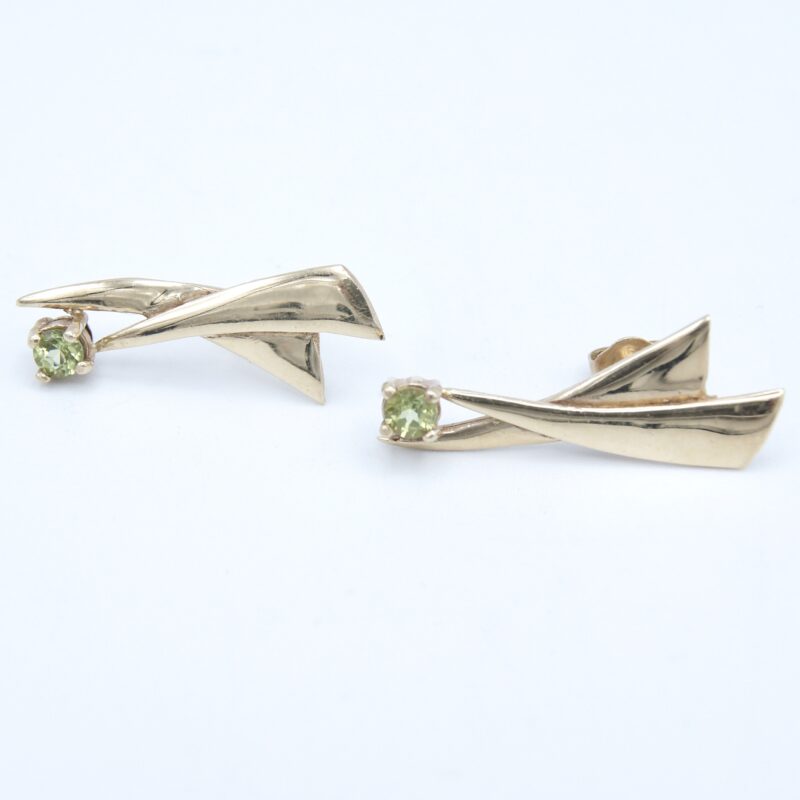 14kt Gold & Peridot Earrings