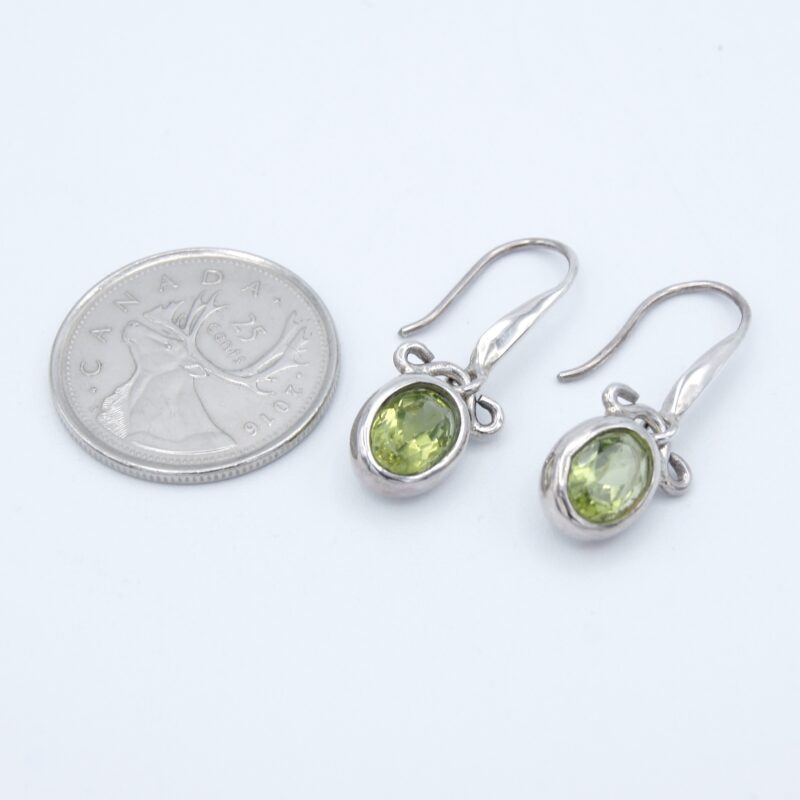 Silver & Peridot Earrings