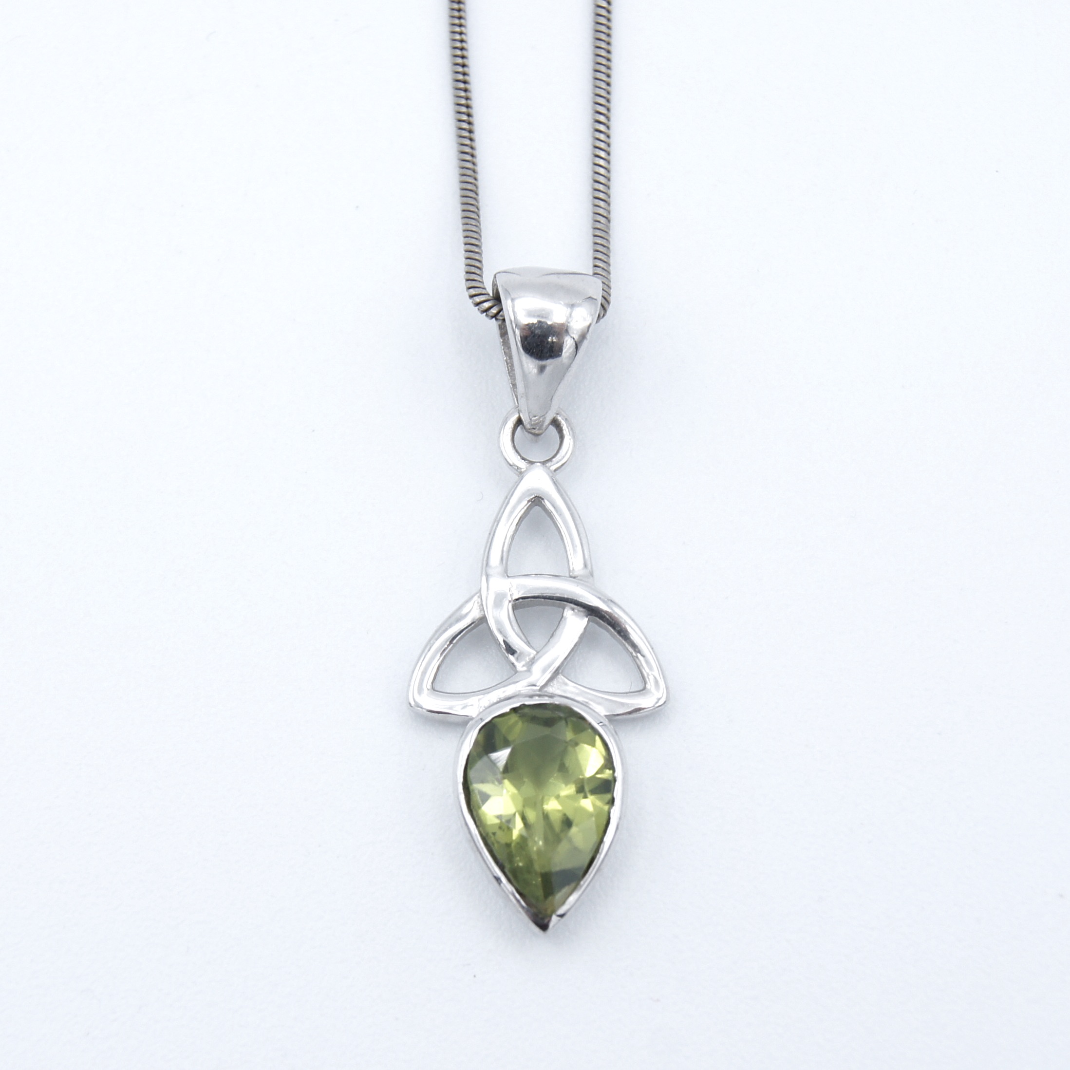 Silver & Peridot Necklace