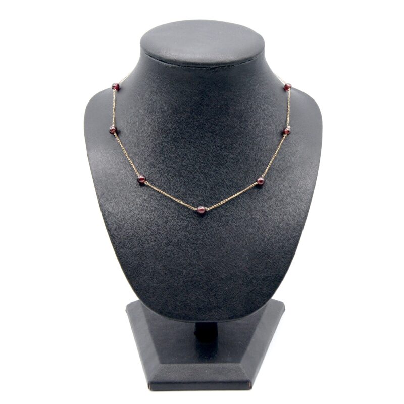 Garnet Bead Necklace