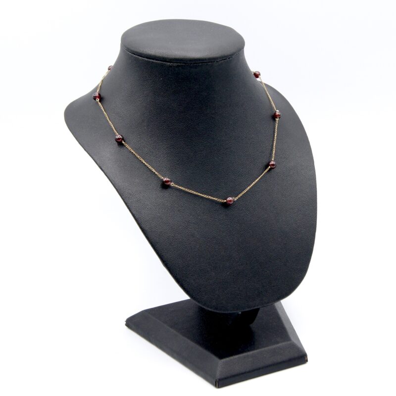 Garnet Bead Necklace