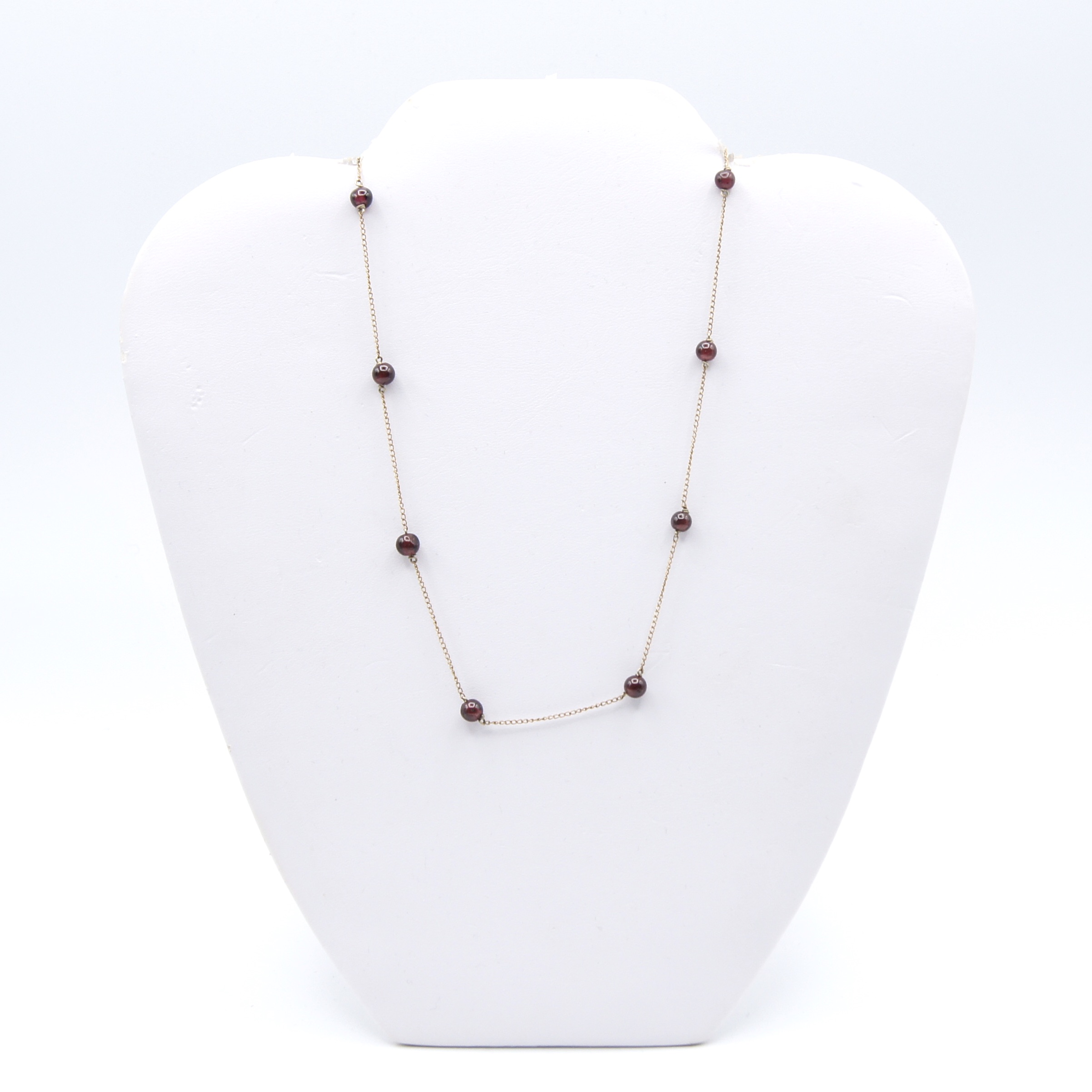 Garnet Bead Necklace