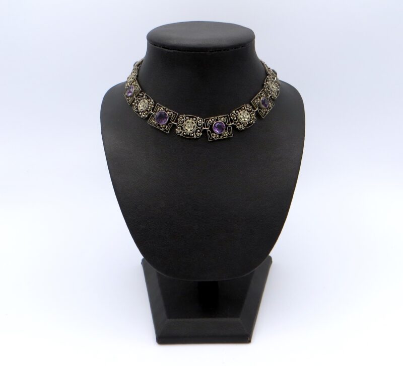 Edwardian Silver & Amethyst Necklace