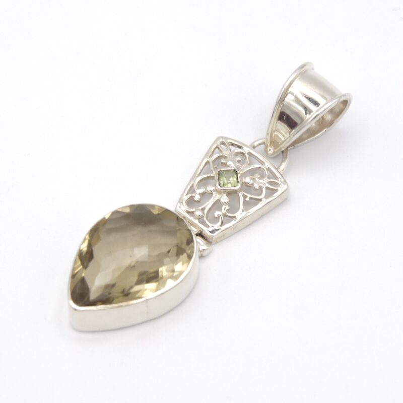 Quartz & Peridot Pendant