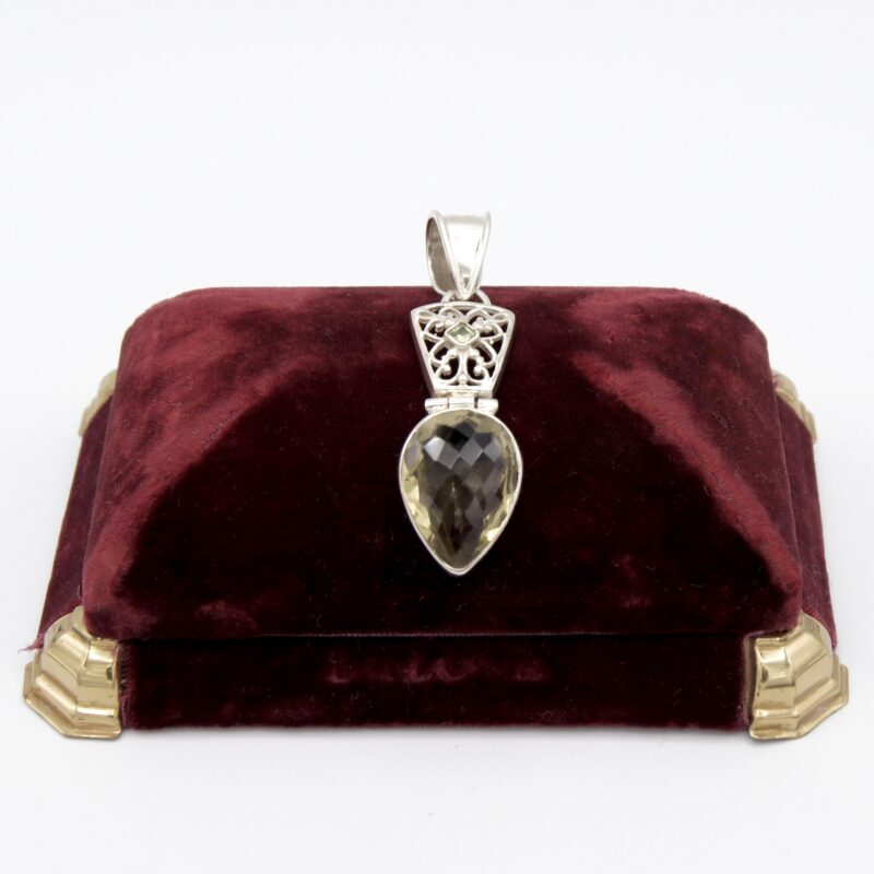 Quartz & Peridot Pendant