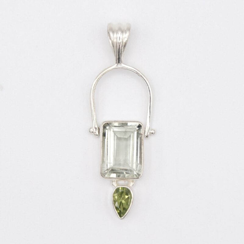 Green Amethyst & Peridot Pendant