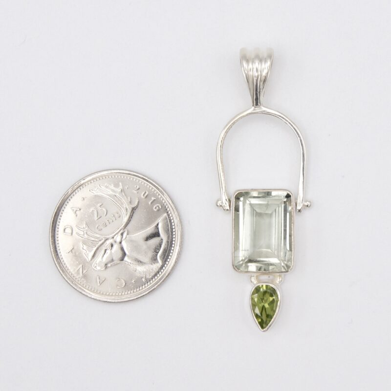Green Amethyst & Peridot Pendant