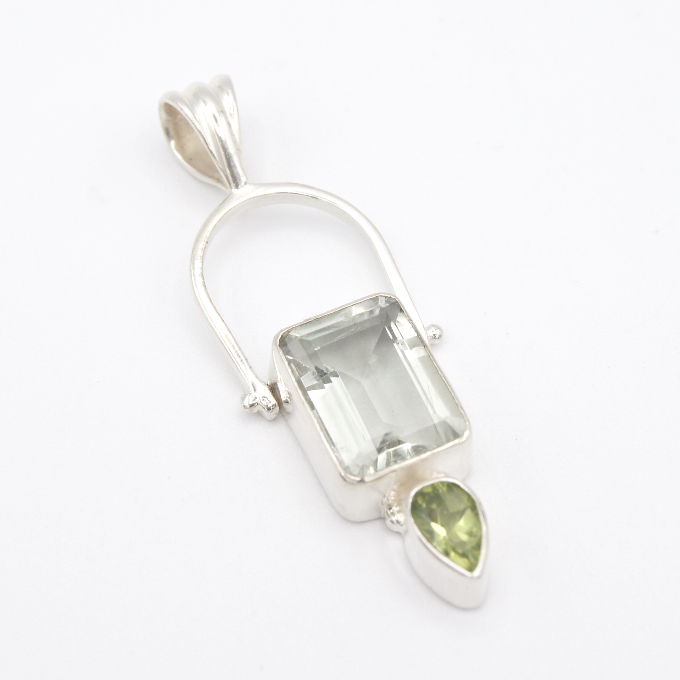 Green Amethyst & Peridot Pendant