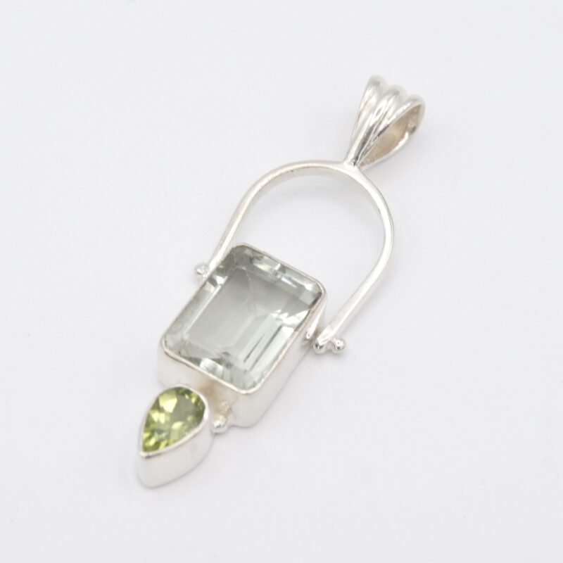 Green Amethyst & Peridot Pendant
