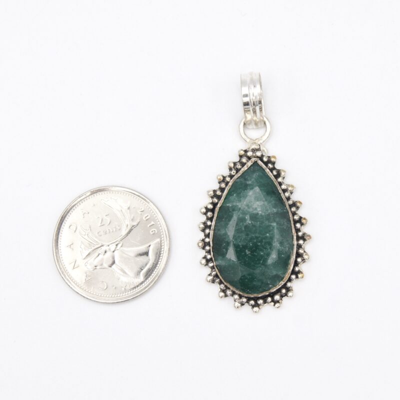 Silver & Emerald Pendant