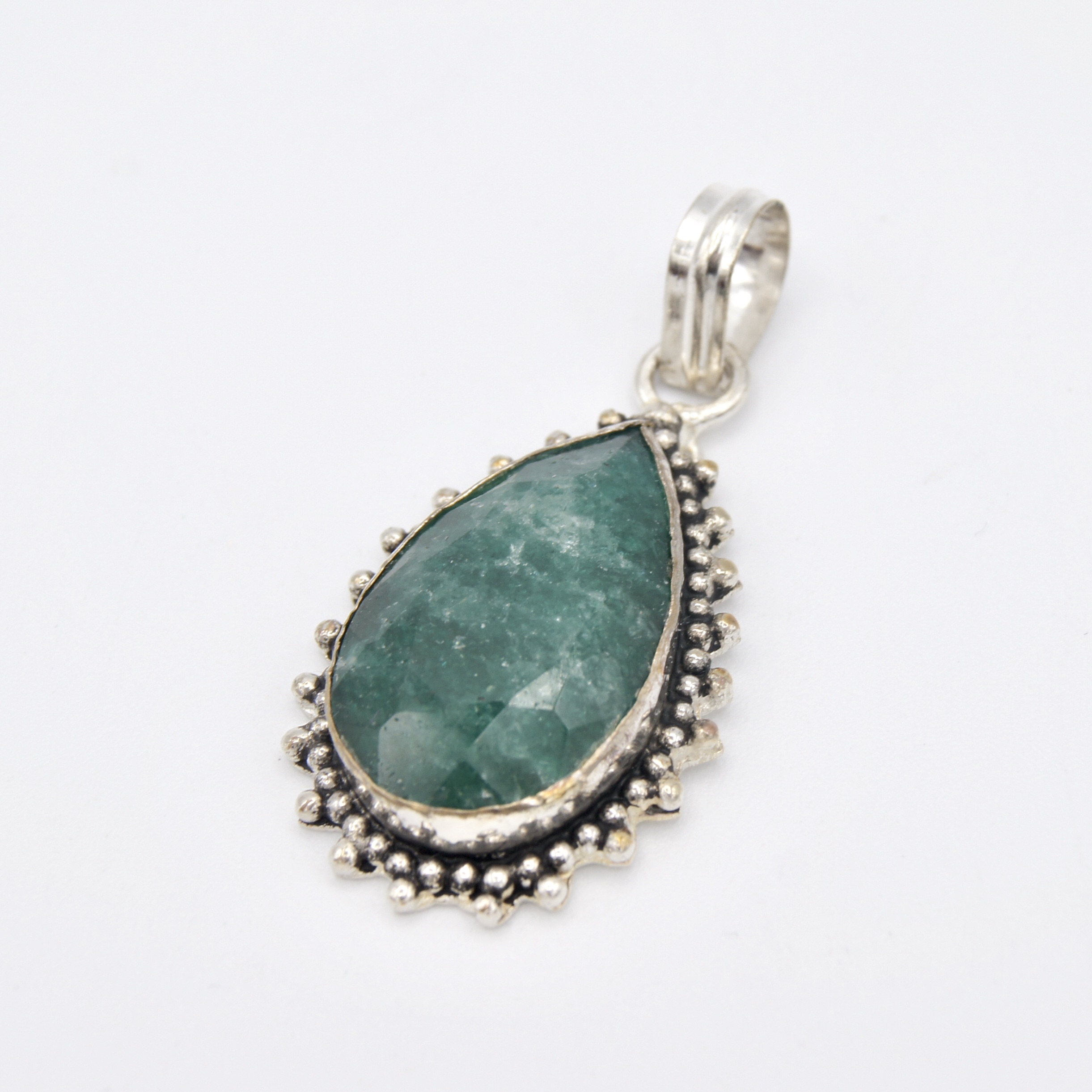 Silver & Emerald Pendant