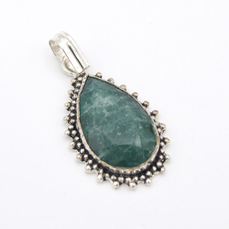 Silver & Emerald Pendant