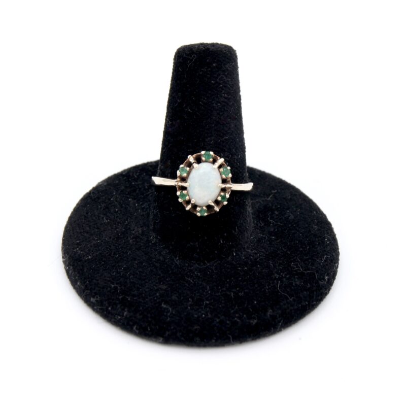10kt Gold, Opal & Emerald Ring