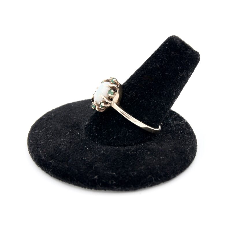10kt Gold, Opal & Emerald Ring