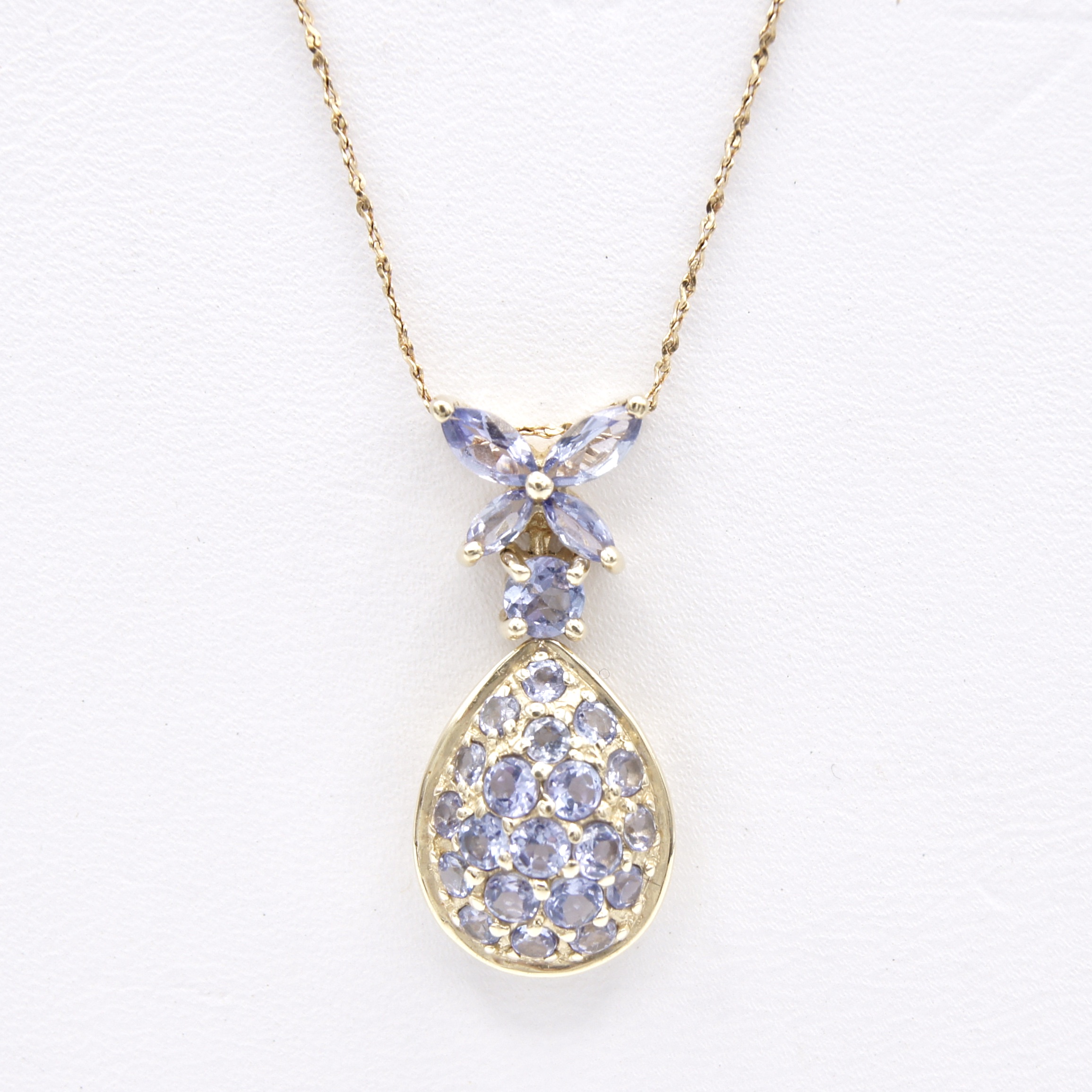 14kt Gold and Tanzanite Necklace