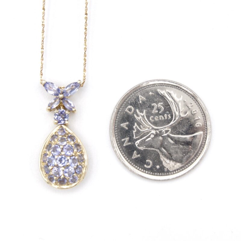 14kt Gold and Tanzanite Necklace