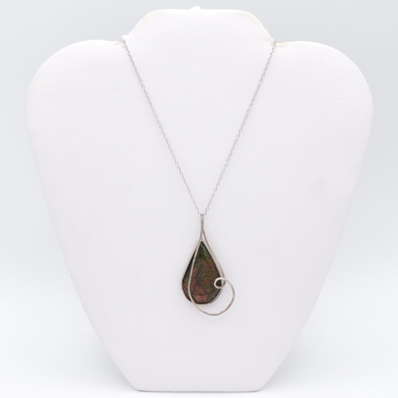 Silver & Ammolite Necklace