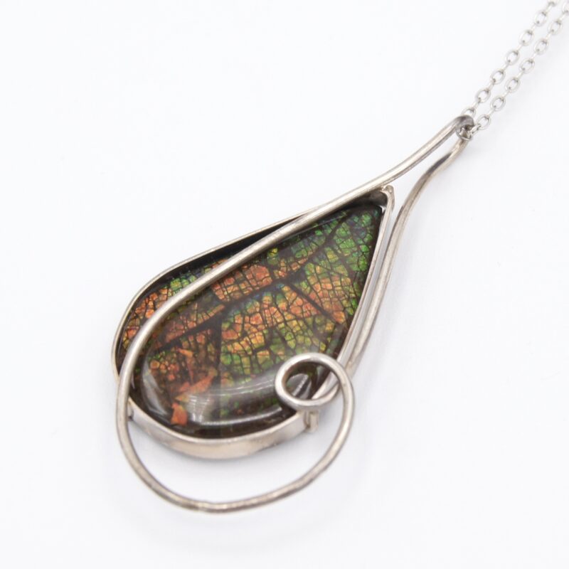 Silver & Ammolite Necklace