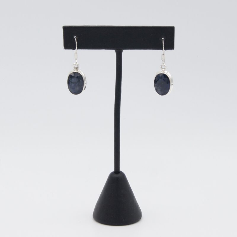 Silver & Sapphire Earrings