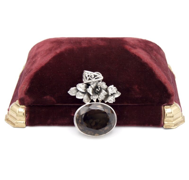 Silver & Smoky Quartz Pendant