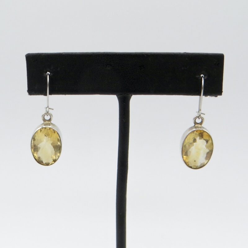 Silver & Citrine Earrings