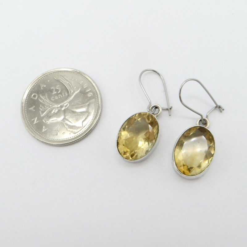 Silver & Citrine Earrings