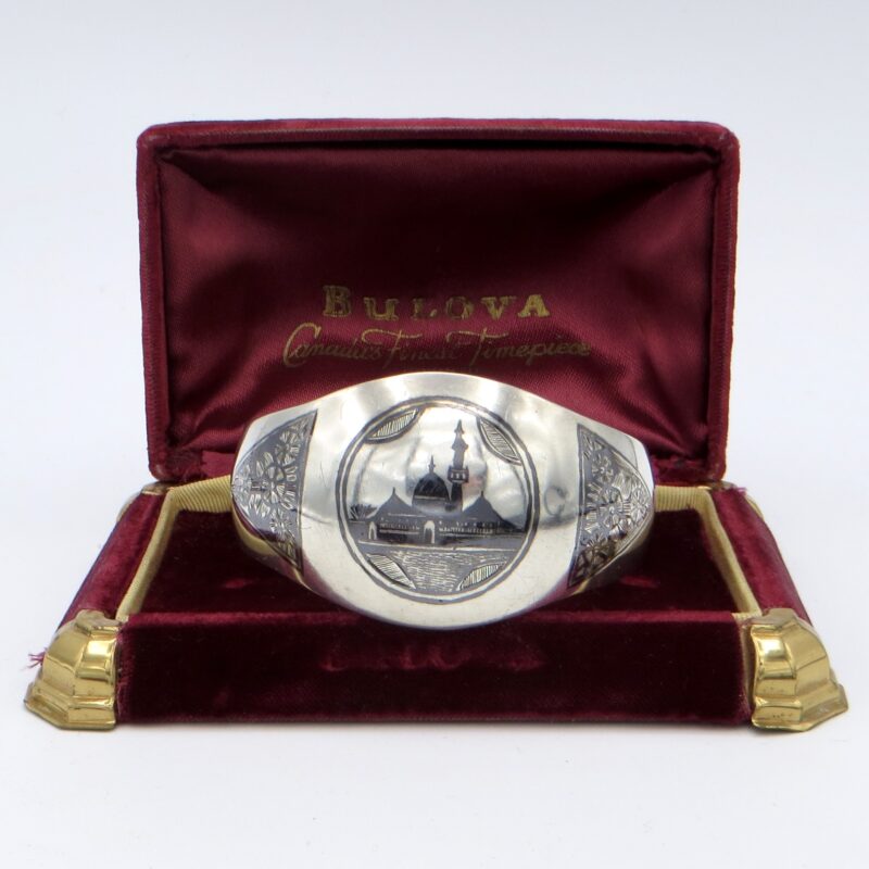 Silver Niello Minaret Bracelet
