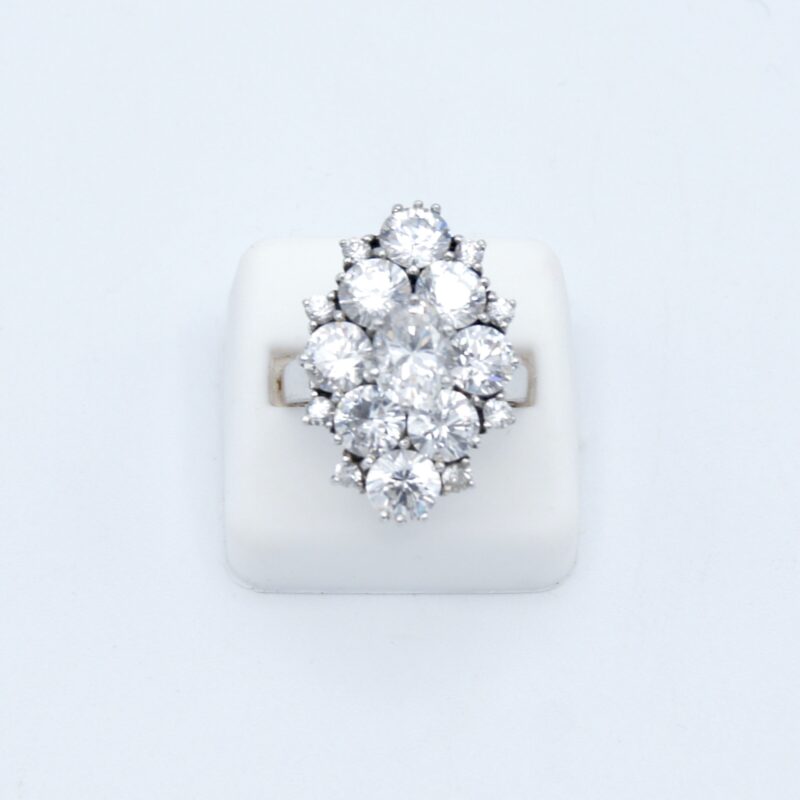 Sterling Silver & Crystal Ring