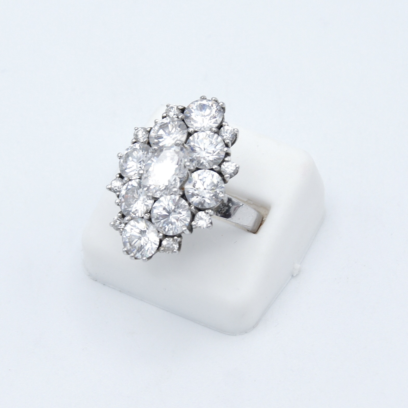 Sterling Silver & Crystal Ring
