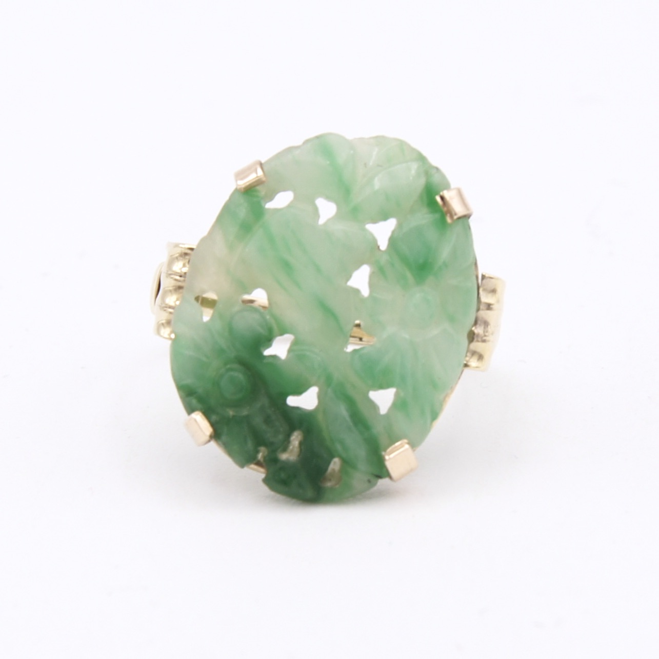14kt Gold & Jade Ring