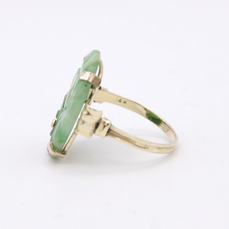 14kt Gold & Jade Ring