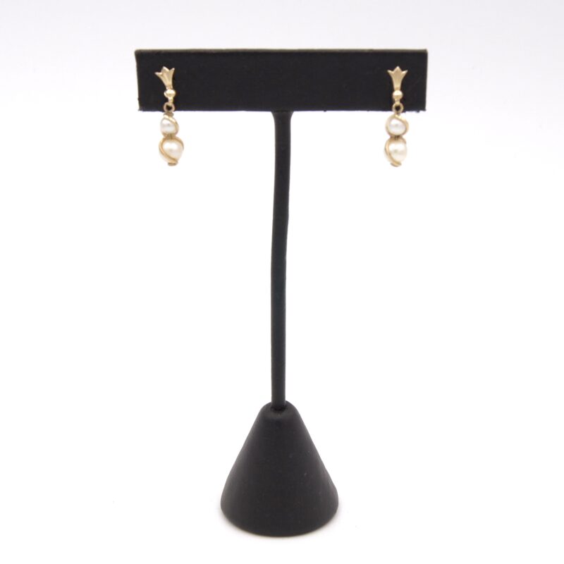 14kt Gold & Cultured Pearl Earrings